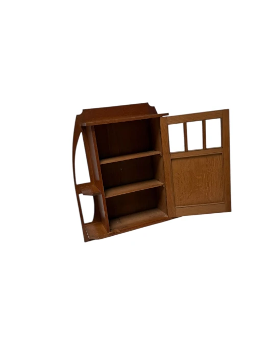 Arts & Crafts Wall Cabinet in Oak by Onder den Sint Maarten, 1900s